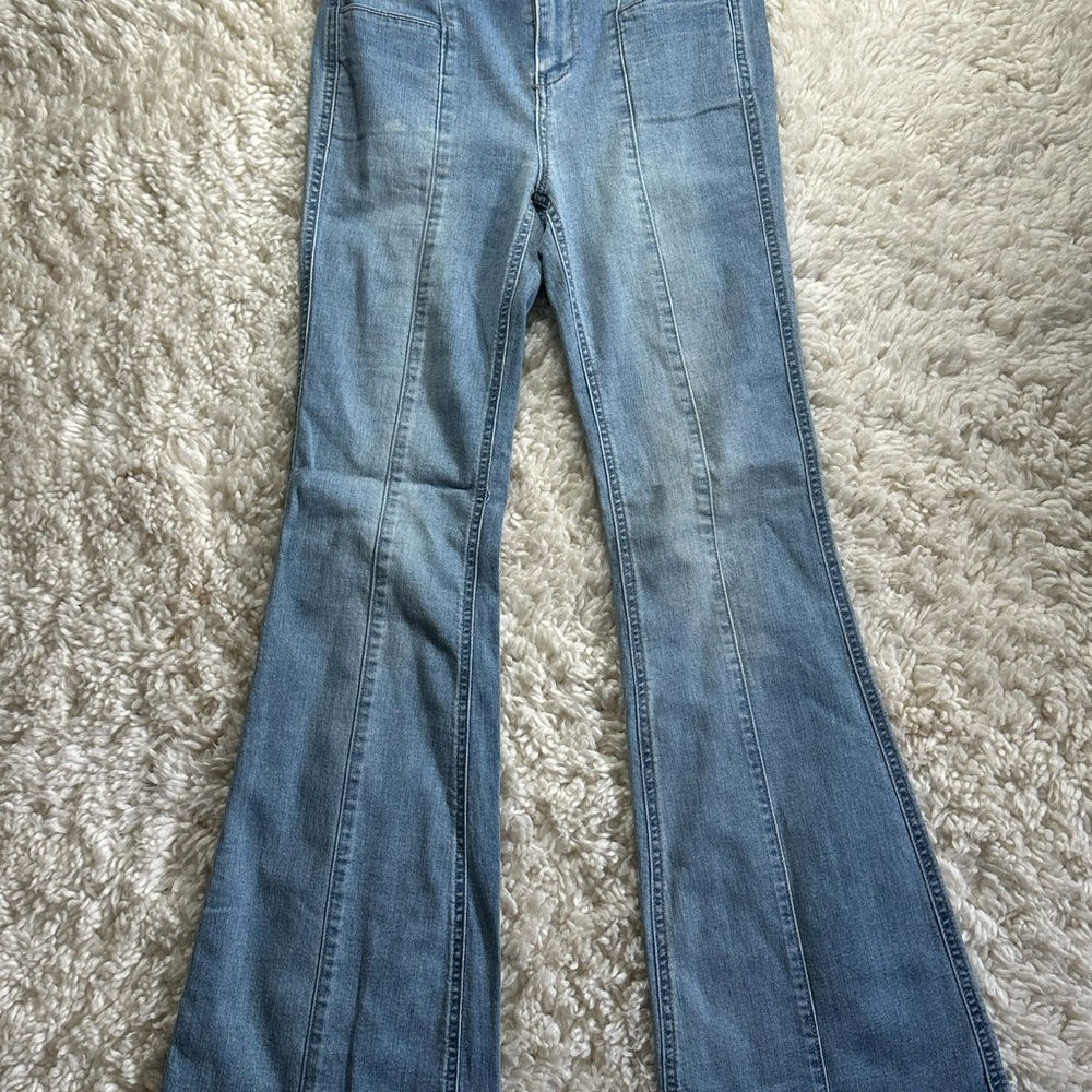Altar'd State Light Blue Flare Jeans
